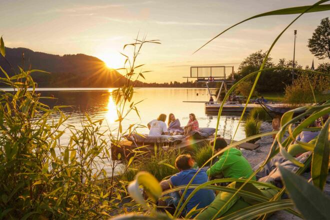 Abendstimmung im Strandbad