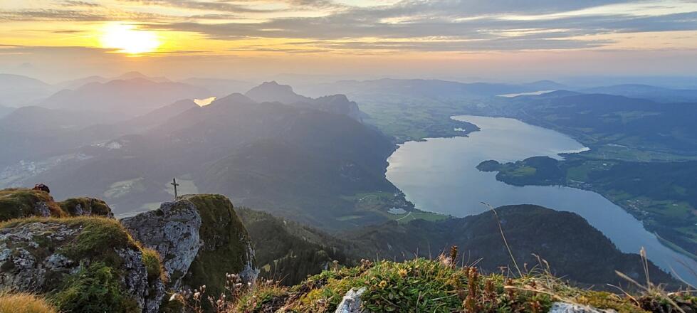 Sonnenuntergang Richtung Mondsee-Irrsee &amp; Fuschlsee
