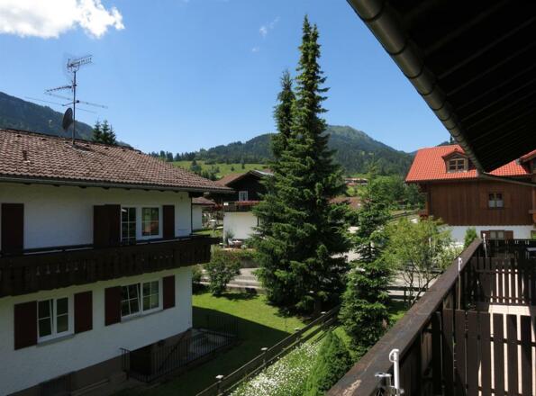 Aussicht vom Südwestbalkon