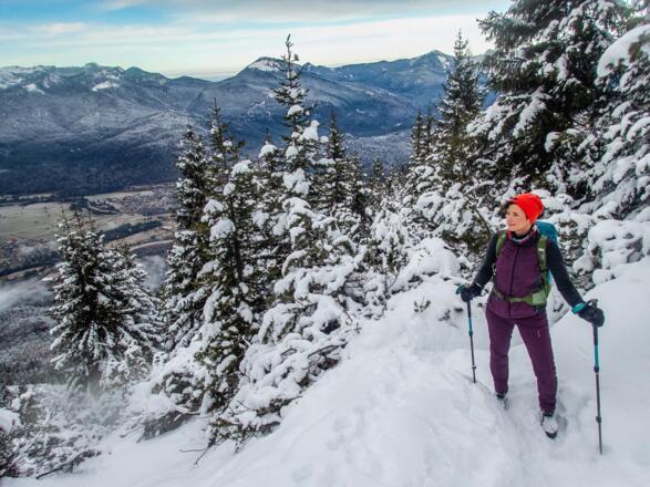 Immer wieder haben wir einen fantastischen Blick zurück ins Tal.