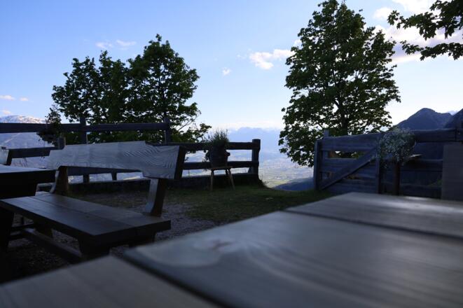 Hinterhornalm Terrasse