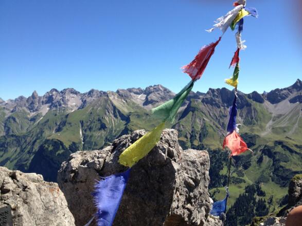 Auf dem Kemptner Kopf endet auch der Mindelheimer Klettersteig.