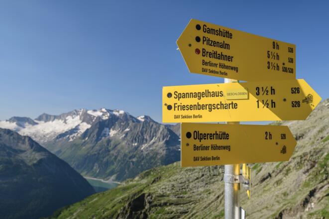 Der Ausgangspunkt bietet Bergsteigerinnen und Bergsteigern viele Optionen