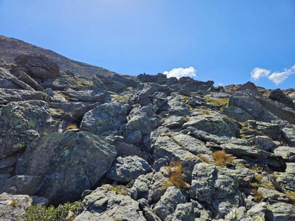 Kurz über Blockgelände