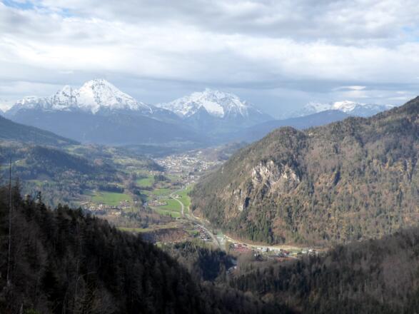 .... der Blick Richtung Berchtesgaden.