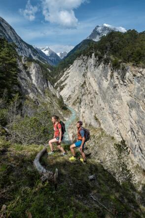 Auf dem Weg zum Karwendelsteg