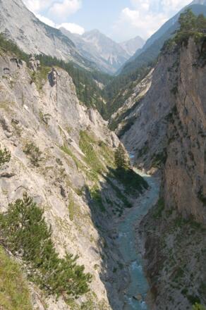 Die tiefe Karwendelschlucht