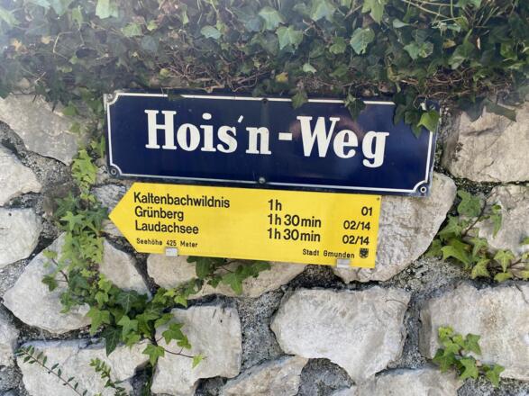 Start der Tour auf dem Hois'n-Weg
