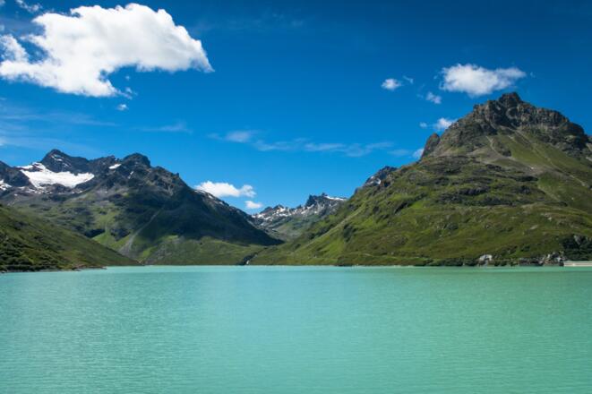 Zurück am Silvretta-Stausee an der Bielerhöhe (2037 m)
