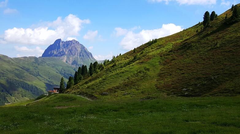 Blick zur Geislhochalm