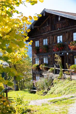 Villa Goldonkel oberhalb des Heimathauses