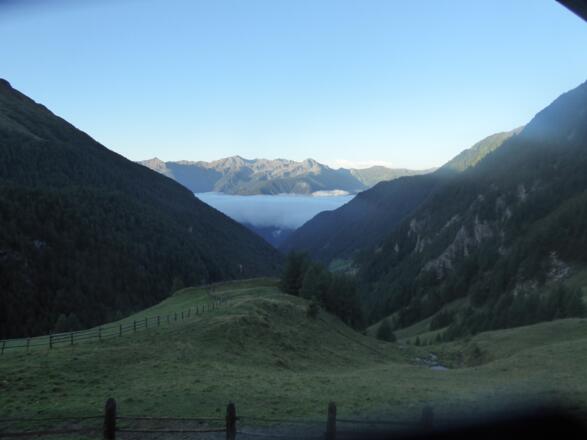 Nebel über dem Wipptal