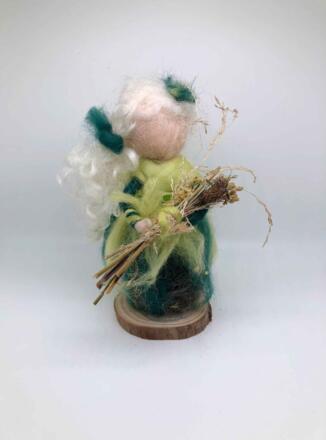 gefilzte Fee in Grün