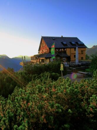 Hütte vom Aussichtspunkt