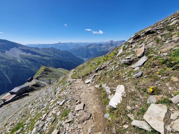 Blick zur Bergstation