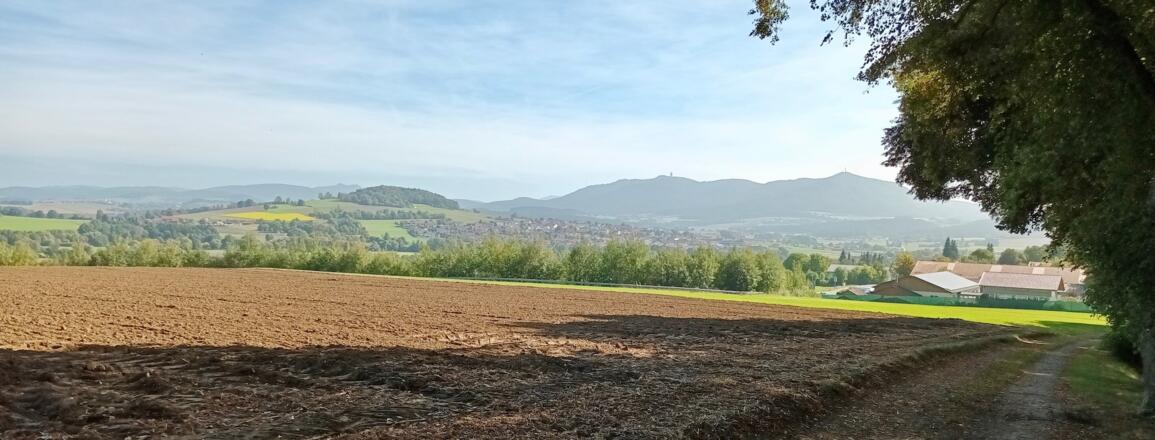 Blick zurück nach Furth i.W. und Hohen Bogen