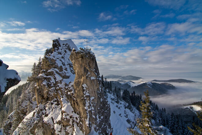 Skitour - Am Zahn über Kolbensattelhütte - am Gipfel