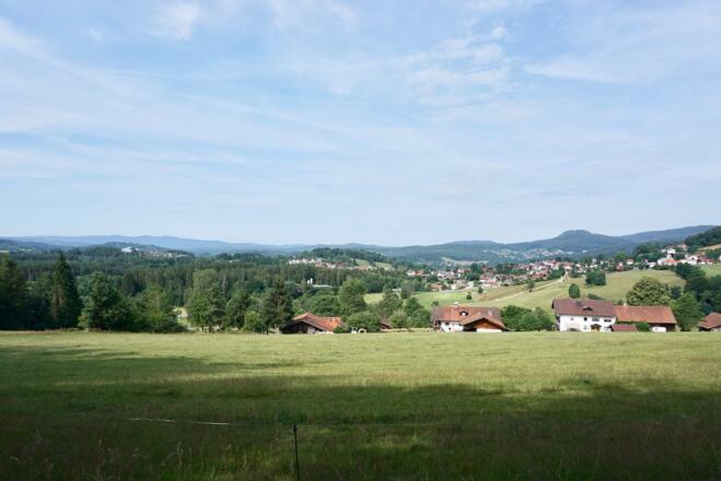 Bick nach Lindberg und Rabenstein mit Hennenkobel