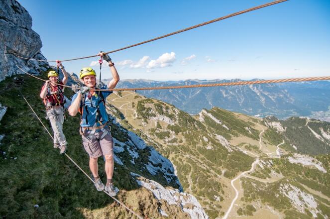 Die Seilbrücke am Ende kann auch umgangen werden. Aber warum sollte man das tun?