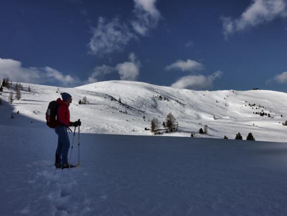 Blick zur Grünleitennock Bergstation