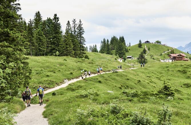 Wandergruppe am Kranzberg