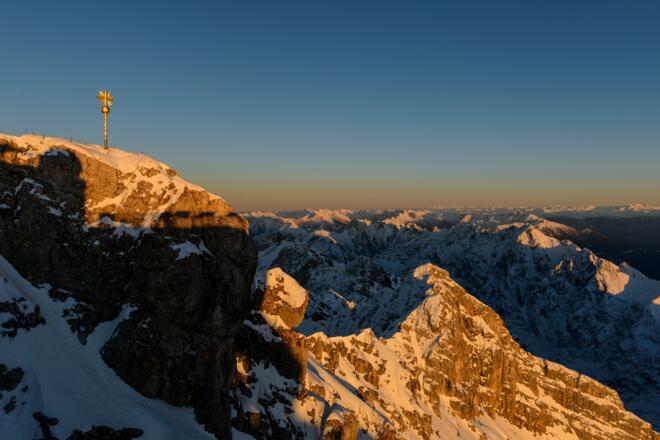 Am Gipfel der Zugspitze