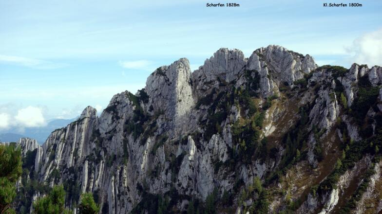 Scharfen beim Abstieg Braunedl
