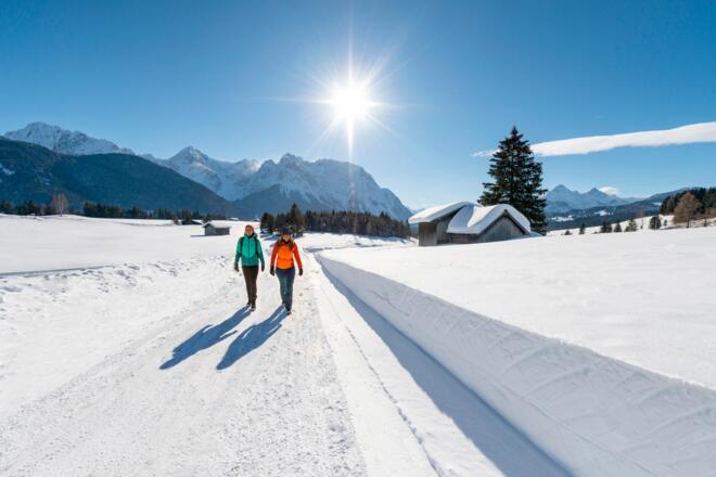Winterwandern in den Buckelwiesne