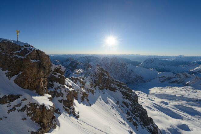 Am Gipfel der Zugspitze