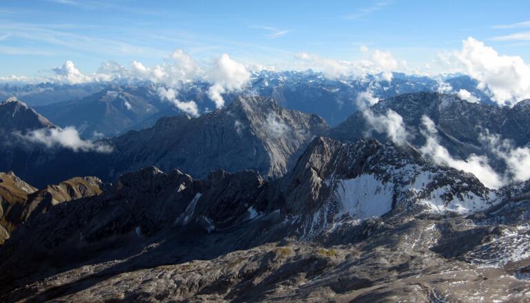 Blick von der Zugspitze