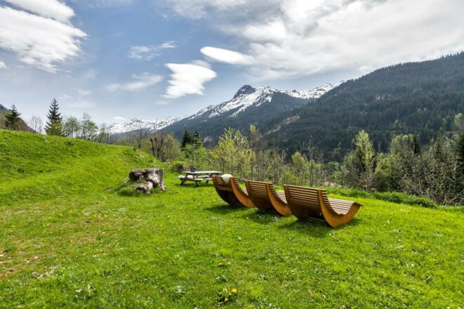 Frischer Bergluft im Sommer