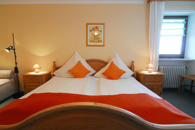 Schlafzimmer der Ferienwohnung Säuling