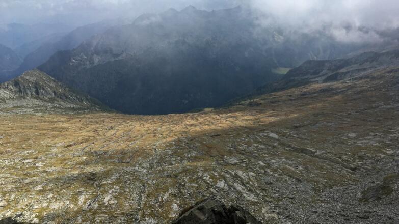 Gletscherschliff am Passo Brescia