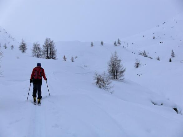 schönes Skigelände im Kar
