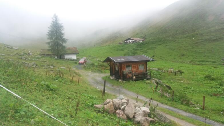 Talstation der Materialseilbahn zum Wildseeloderhaus an der Wildalm.