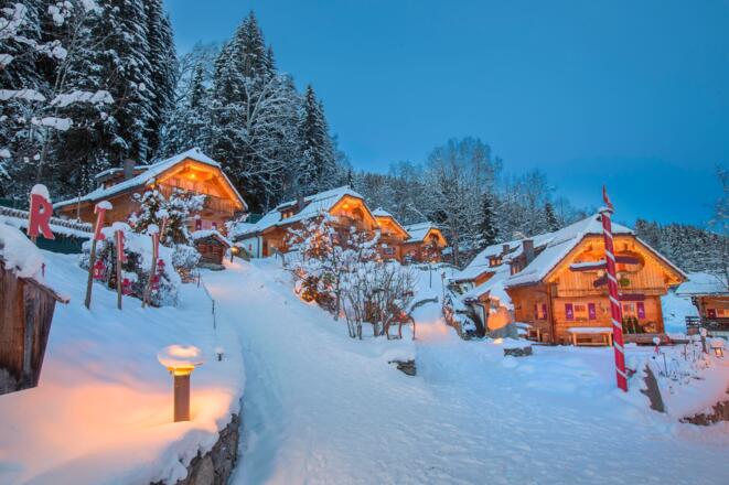 Naturdorf im Winter