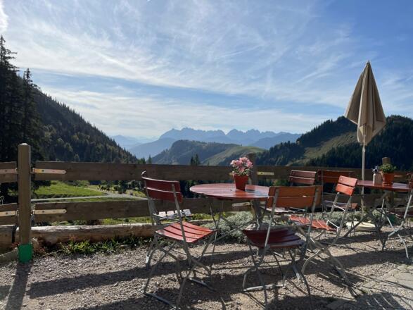 Ausblick von der Priener Hütte