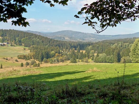 Talblick vor Grenzübergang bei Marchhäuser