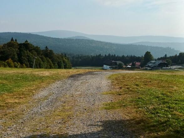 Blick vom Almberg zum Haidel