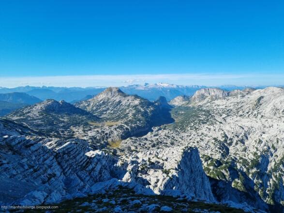Ausblick zum Elm, Dachstein, Salzofen und Co