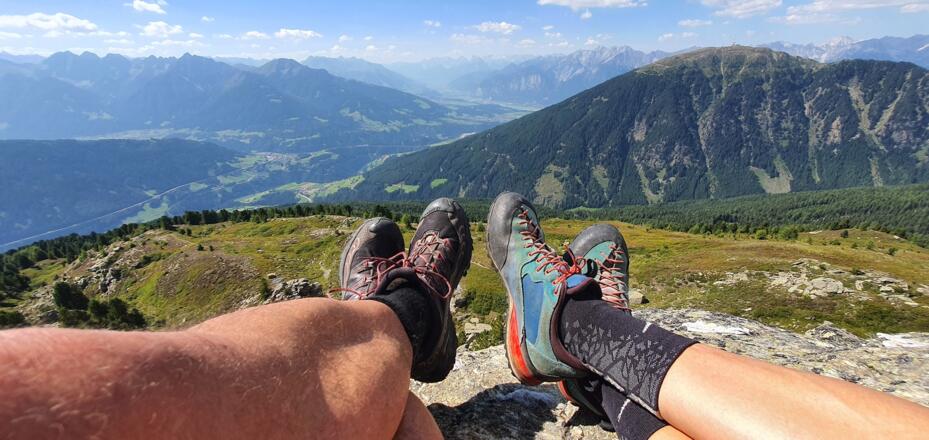 Ein sensationeller Rastplatz mit Blick ins Oberinntal.