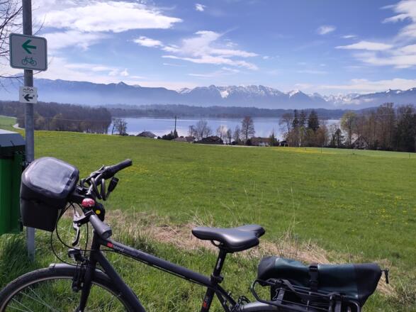 Blick bei Uffing auf Staffelsee