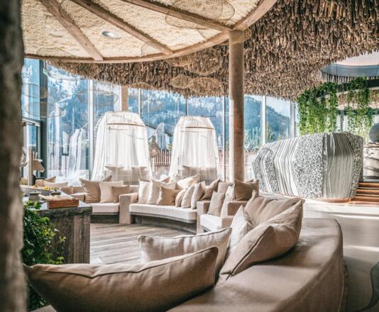 Getränke- und Snackbar in unserem Pure Oranic SPA