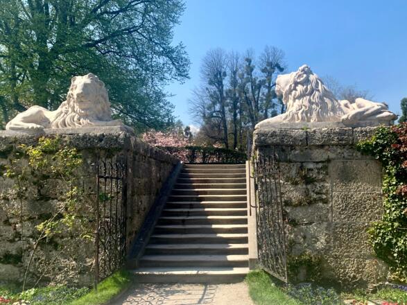 Löwen am Aufgang zum Basteigarten