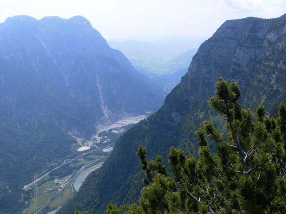 Südblick ins Salzachtal zwischen Tennengebirge und Hagengebirge