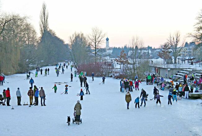 Vils im Winter mit Blick auf die Buja-Allee