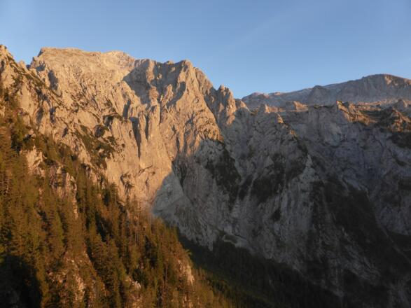 Abendstimmung Göll Westwand