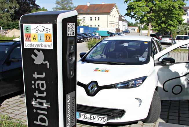 Ladestation am Färberanger in Vilsbiburg