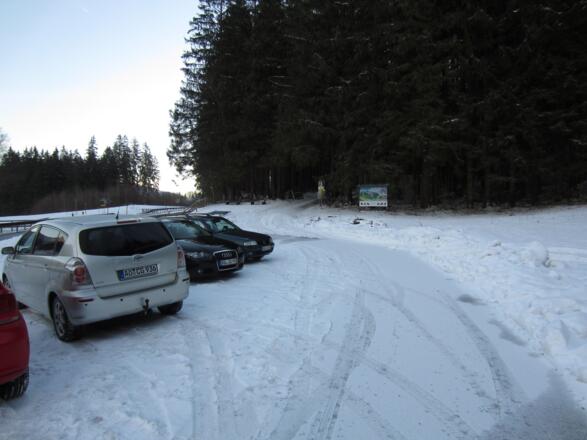 Wanderparkplatz meist geräumt