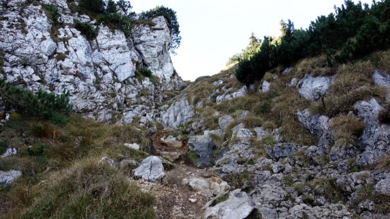 Ausstieg ~1600m zum Hernlersteig